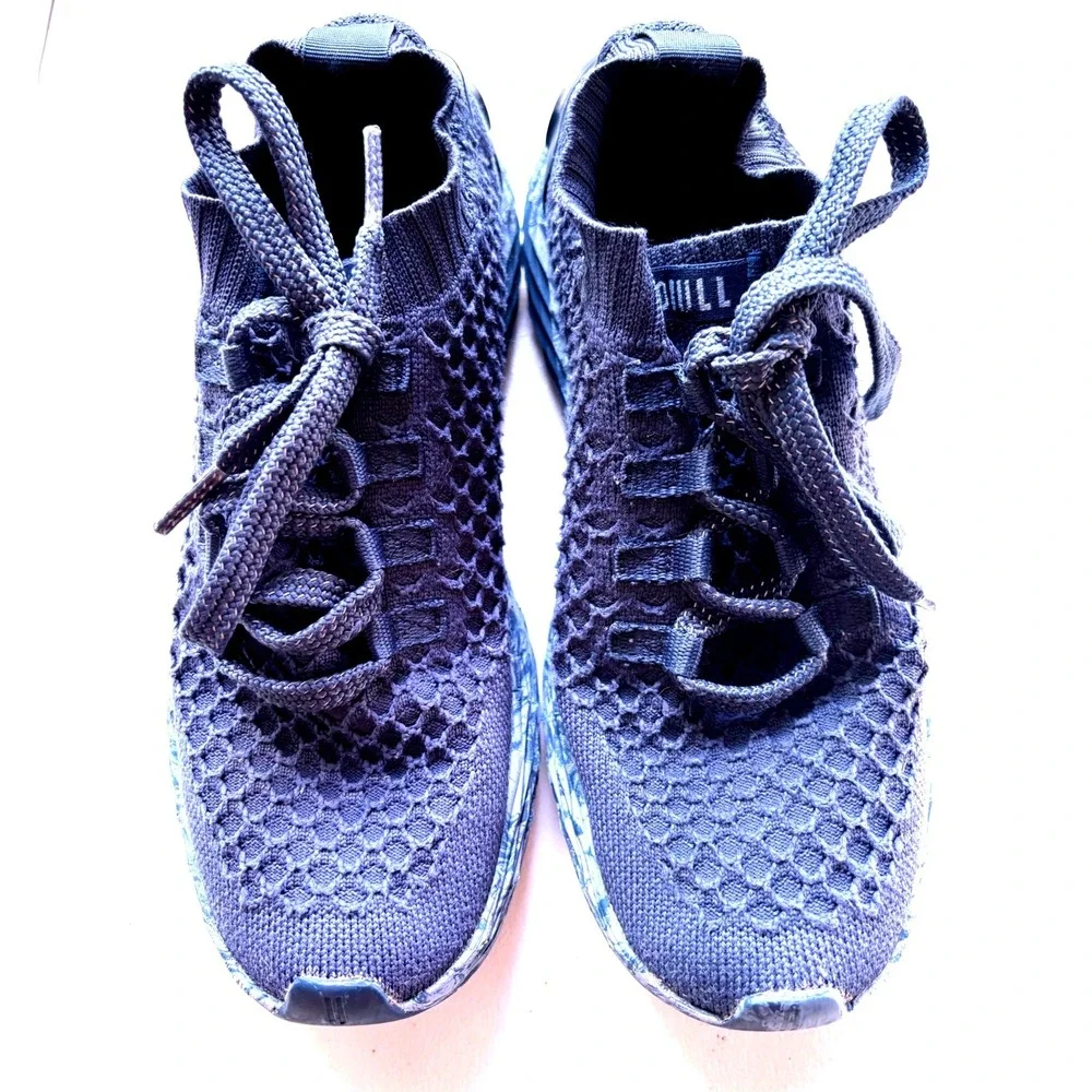 NOBULL Knit Runner Mens 7 Womens 8.5 Blue Marbled Training Shoes